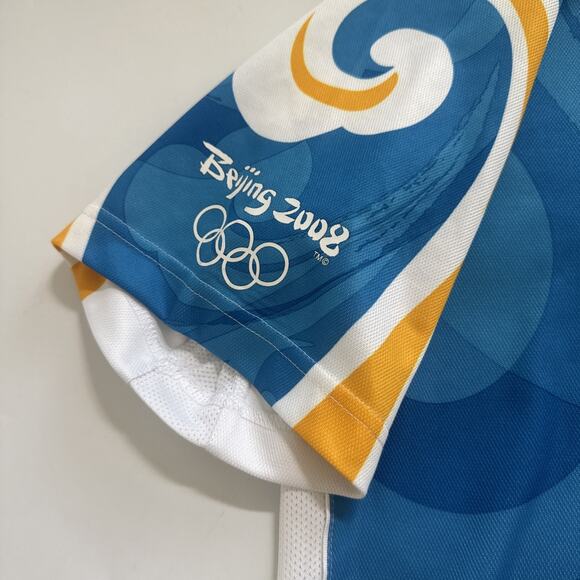 adidas 2008 Beijing China Olympic Games Official Licensed Polo Shirt Mens XL - Picture 3 of 9